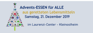 Advents-Essen für Alle  -  aus geretteten Lebensmitteln @ Laurenzicenter